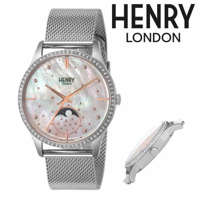 店主一押し レビュー投稿で 5 還元 ヘンリーロンドン 腕時計 35mmmoonphase Hl35 Lm 0329 メンズ レディース Henrylondon ステンレススチール ミ 限定版特典 Triplex Ee