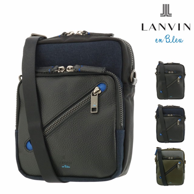 【レビュー投稿で+5％還元】ランバンオンブルー ショルダーバッグ ラナ メンズ 557101 日本製 LANVIN en Bleu | ミニショルダー 異素材