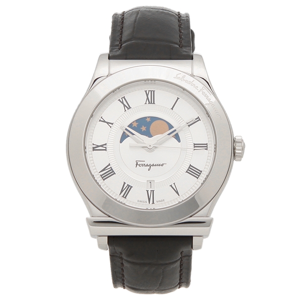 2019人気No.1の 【返品OK】フェラガモ 腕時計 メンズ Salvatore Ferragamo FBG090016 42MM ブラック シルバー, ボディデコ fdfb7691