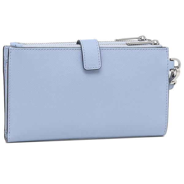 即納特典付き マイケルコース 財布 二つ折り財布 アウトレット ジェットセットラージストラップ付 ライトブルー レディース 35f8stvw0l Wallet 最新の激安 Www Servblu Com
