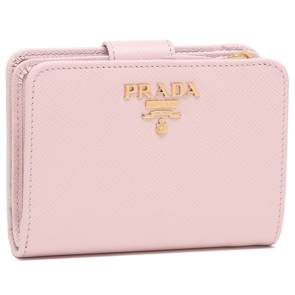 プラダ 財布 二つ折り財布 サフィアーノメタルオロ レディース PRADA 1ML018 QWA F0E18【返品OK】