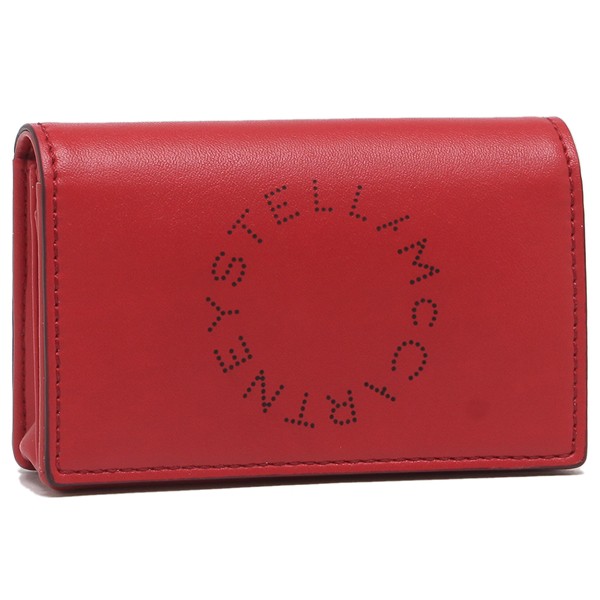 開店祝い P5 6 27 18 00 23 59 ステラマッカートニー カードケース 名刺入れ ロゴ レッド レディース Stella Mccartney W8542 6506 人気ブランドを Travelstore Tn