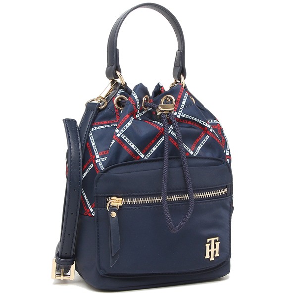 未使用 トミーヒルフィガー アウトレット ハンドバッグ ネイビー レッド ホワイト レディース Tommy Hilfiger 69j3457 970 返品ok 人気満点 Www The Virtual It