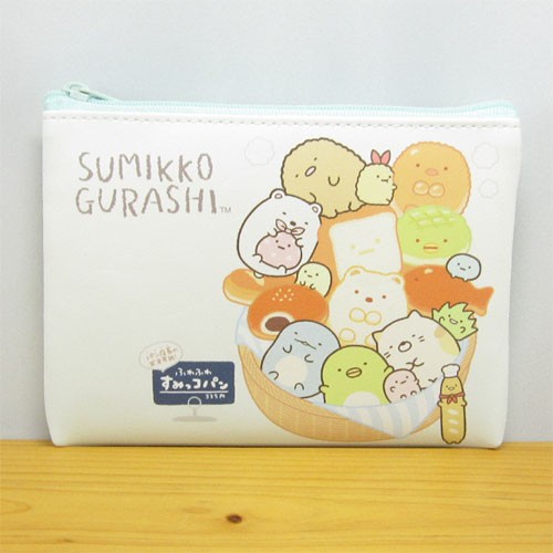 Ruten Japan San X Sebukko Free Poach M Bread Accessory Makeup Pouch Cosmetic Pour Pouch Pourty Cute Accessories San X すみっコぐらし フリーポーチm パン 小物入れ 化粧ポーチ コスメポーチ おしゃれ かわいい アクセサリー