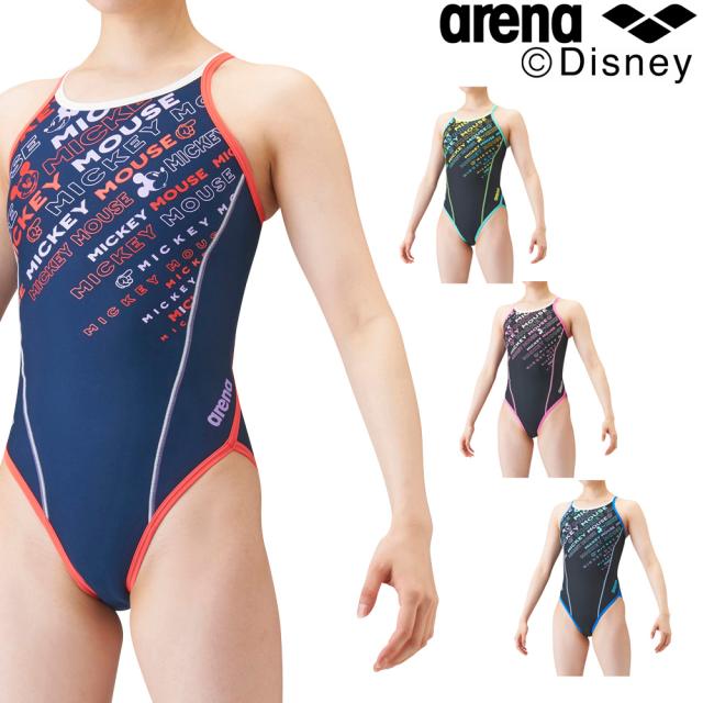 セール超特価 スマプレ超祭りクーポン使えるお店 アリーナ Arena 競泳水着 レディース 練習用 スーパーフライバック ディズニー ミッキー タフスーツ タフスキン 競泳練習水着 21年秋冬モデル Dis 1301w 専門店の公式通販サイト Arcenciel Org