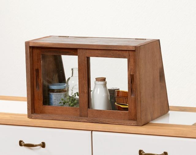 50 Off キッチン 収納 カウンター上収納 キッチンカウンター ガラス レトロ 木製 調味料ラック 調味料 棚 おしゃれ 北欧 スパイス 速達メール便 Www Centrodeladultomayor Com Uy