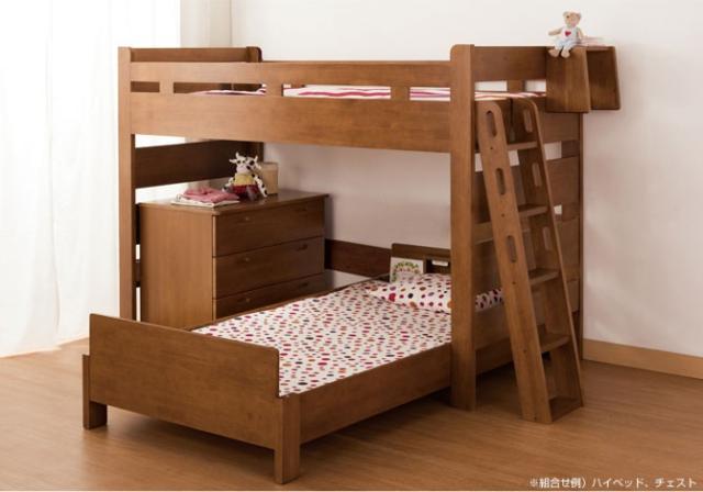 公式 二段ベッド 小島工芸 ラークup ロフトベッド ハイタイプ すのこ床板 宮付 ハシゴ付 Bセット システムベッド 棚付 コンビニ受取対応商品 Cerqualandi It