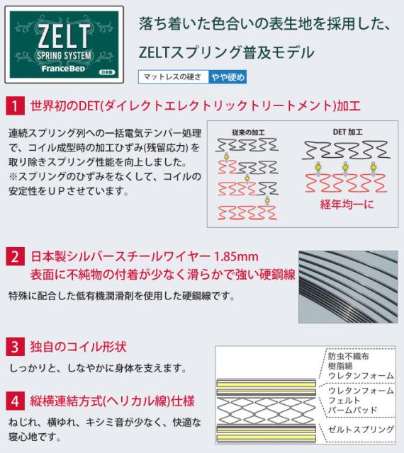 高品質100%新品 フランスベッド ゼルトスプリングマットレス(ZT-020)セットの通販はau PAY マーケット - 家具のインテリアオフィスワン|商品ロットナンバ グランディ 跳ね上げ収納タイプ セミダブル 高さ33cm 超激得得価