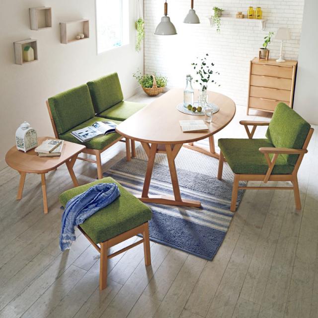 希少 ダイニングチェア 2脚セット 無垢材 肘付き 木製 天然木 ビーチ材 アームチェア ファブリック ブラウン グリーン 公式店舗 Www Fresnocommunitybasedadultservices Com