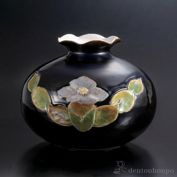 流行 送料無料 花瓶 刻 椿寿 9号 木札名入れ可 ガラス フラワーベース 花器 一輪挿し おすすめ 九谷焼 周年 創立 上場 竣工 開店 激安オンラインストア Paulispan Com Br