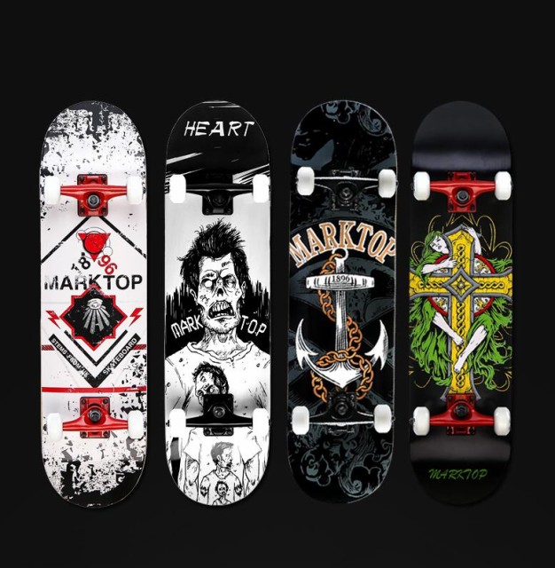 Ruten Japan Skateboard 31x8 Standard Skateboard Professional 7 Layer Maple Deck Complete Skateboard Set Student Skateboard Perfect For Adult Beginner Girls Boys Maximum Load 180 Kg スケートボード31x8 スタンダードスケートボードプロフェッショナル7