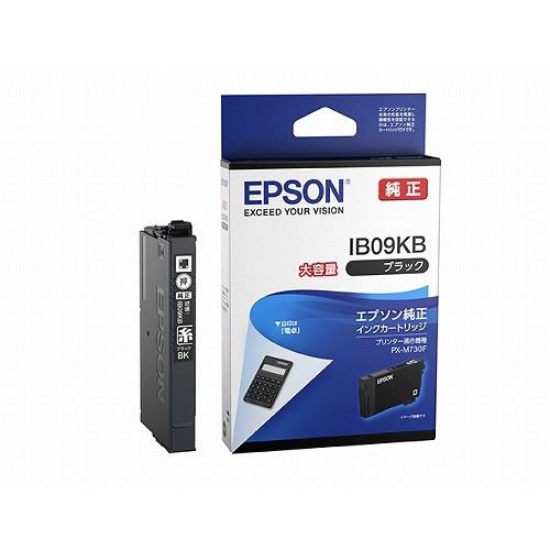 エプソン IB09KB インクカートリッジ 100%正規品 大容量インク《納期約３週間》 ブラック 超人気 専門店