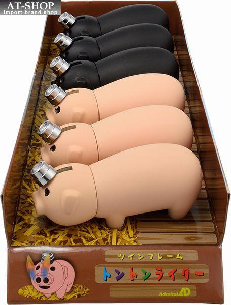 電子打火機tonton打火機豬肉煤氣注射較輕的海軍上將行業有趣打火機 電子ライター トントンライター 豚ちゃん ガス注入式ライター アドミラル産業 おもしろライター お得まとめ買い 6個セット 色選択不可 日本露天購物 Ruten Japan