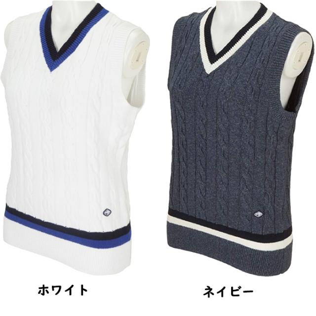 正規激安 Fi51uk01 Fidra フィドラ コットンニットベスト レディースゴルフウェア 限定製作 Olsonesq Com