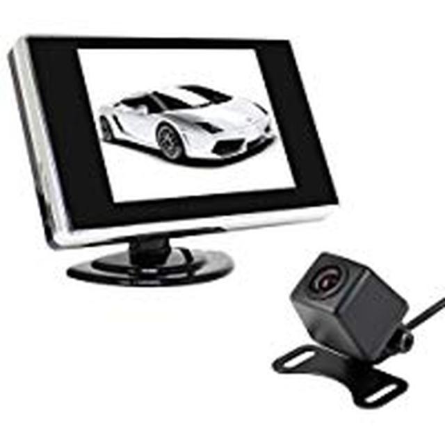 返回攝像頭套裝大套3 5英寸儀表扣監視器 小型防水背面相機12v汽車車上只視頻輸入2級omt35a0119n バックカメラセットお得なセット3 5インチオンダッシュモニター 小型防水バックカメラ