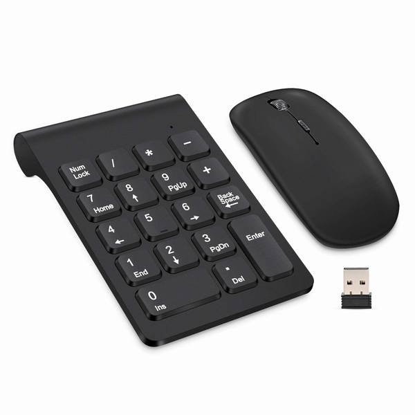 Ruten Japan Tenkey Wireless 2 4g Numbers Keyboard Mouse Set 18 Key Small Carrying Usb Connection Wireless Number Pad With Usb Receiver テンキー ワイヤレス 2 4ｇ 数字キーボード マウス セット 18キー 小型 持ち運び