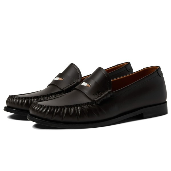 ヒューゴボス メンズ スリッポン・ローファー シューズ Nethan Penny Loafer Brown