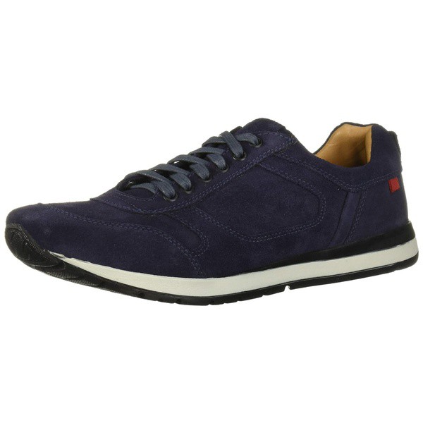 マークジョセフニューヨーク メンズ スニーカー シューズ Mens Leather Made in Brazil Carmine Street Sneaker Navy Suede