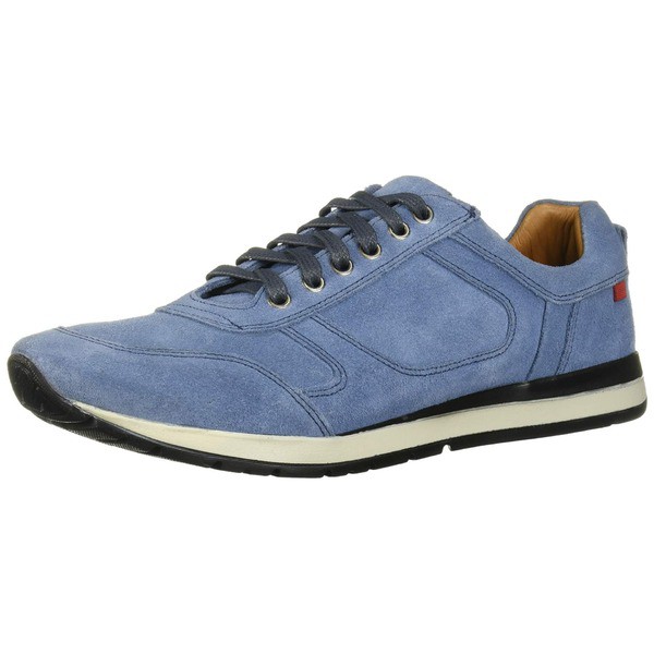 マークジョセフニューヨーク メンズ スニーカー シューズ Mens Leather Made in Brazil Carmine Street Sneaker Blue Suede