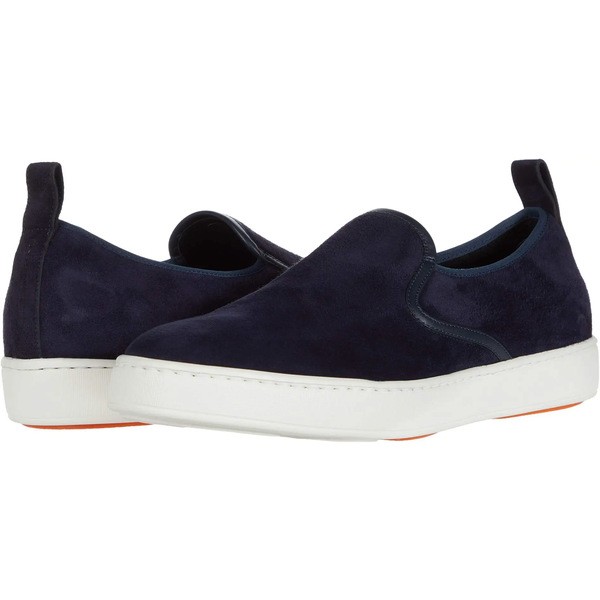 サントーニ メンズ スニーカー シューズ Panel Sneaker Blue Suede