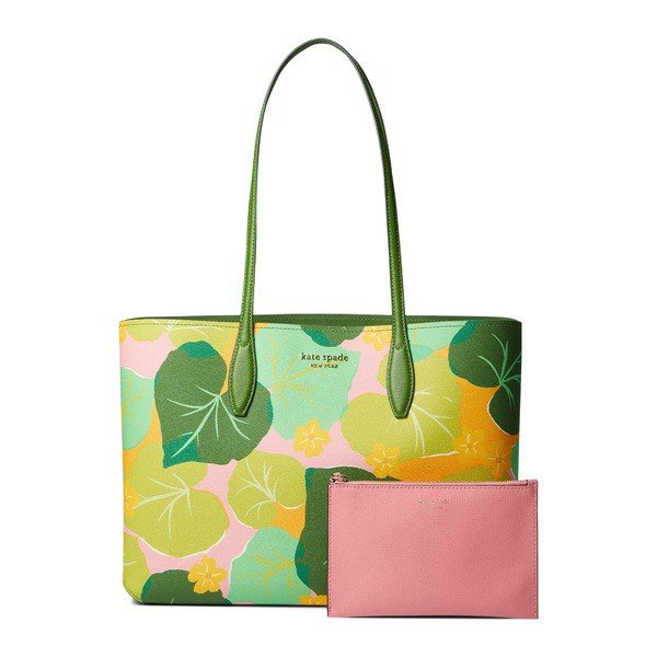 ケイト スペード レディース ハンドバッグ バッグ All Day Cucumber Floral Printed PVC Large Tote Multi