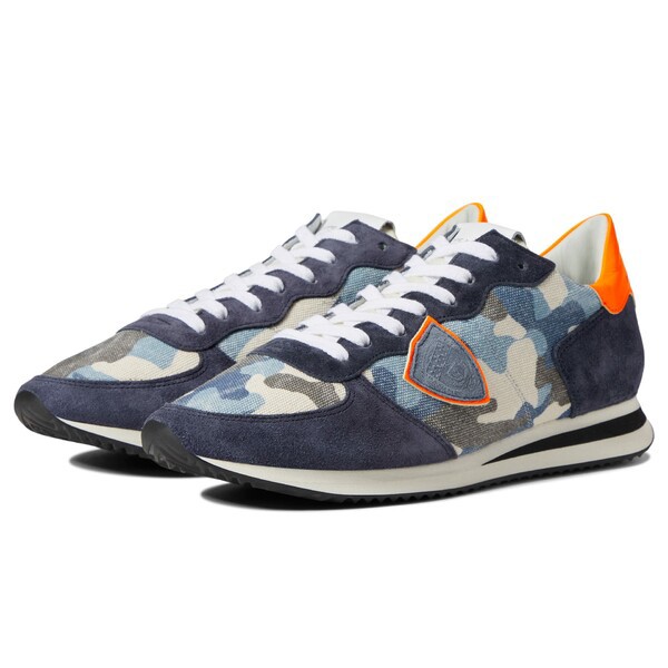 フィリップモデル メンズ スニーカー シューズ TRPX Sneaker Camouflage Neon/Bleu Orange