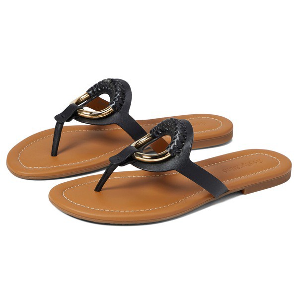 シーバイクロエ レディース サンダル シューズ Hana Thong Sandal Black