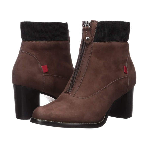 マークジョセフニューヨーク レディース ブーツ＆レインブーツ シューズ Women's Leather Luxury Ankle Boot with Elastic Detail Brown