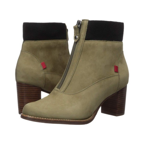 マークジョセフニューヨーク レディース ブーツ＆レインブーツ シューズ Women's Leather Luxury Ankle Boot with Elastic Detail Olive