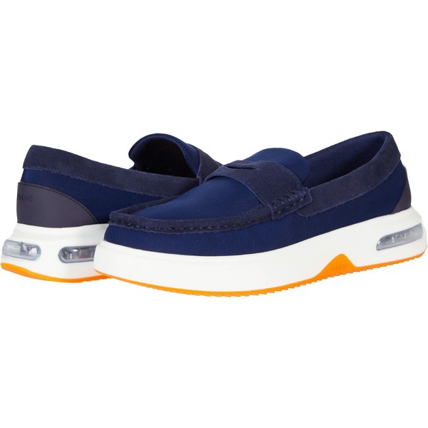 スウィムス メンズ スリッポン・ローファー シューズ Breeze Penny Hybrid Navy/White/Orange