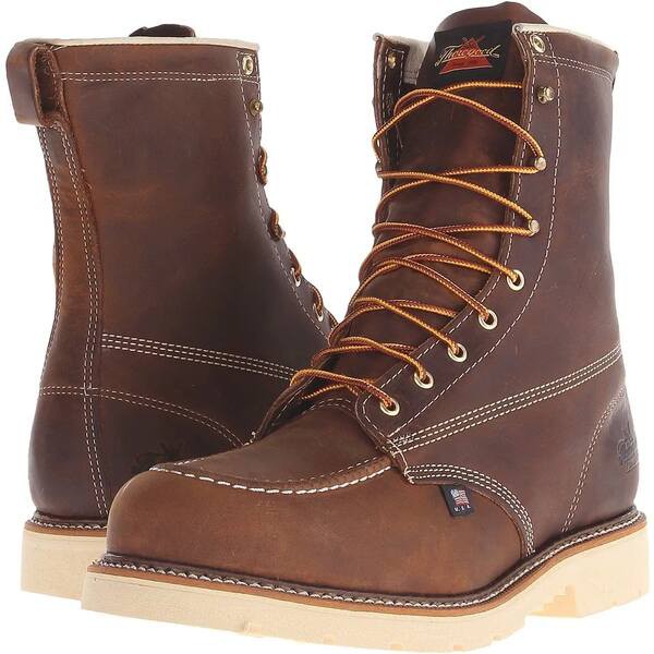 ソログッド メンズ ブーツ＆レインブーツ シューズ American Heritage 8" Steel Toe Brown Crazy Horse