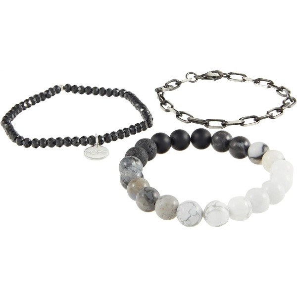 ディーバークレイ レディース ブレスレット・バングル・アンクレット アクセサリー Black Ombre Gemstone Bracelet Stack Black