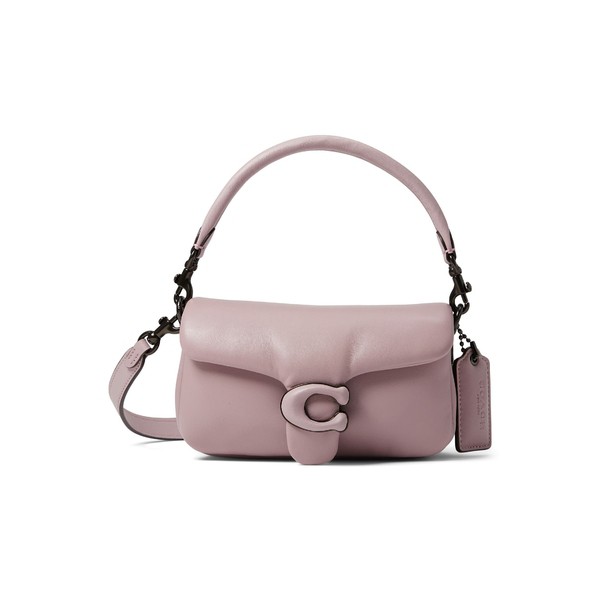 コーチ レディース ハンドバッグ バッグ Leather Covered C Closure Pillow Tabby Shoulder Bag 18 Ice Purple