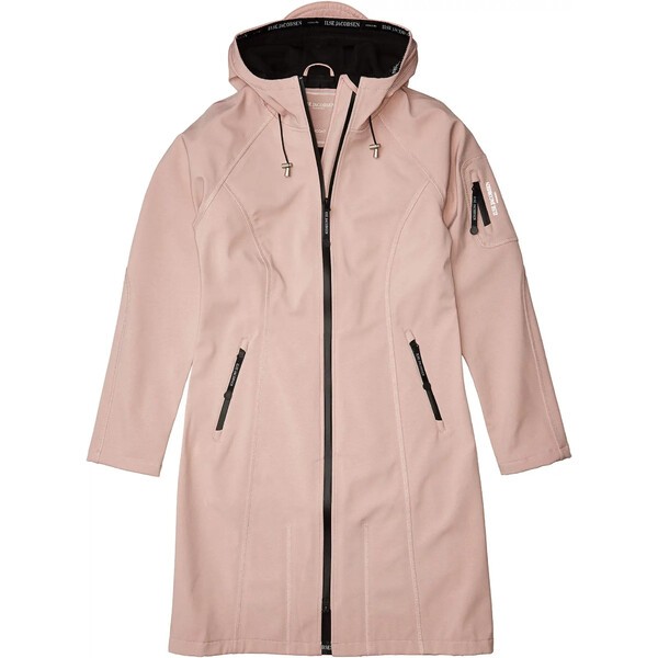 イルセヤコブセン レディース コート アウター Soft Shell 3/4 Long Functional Rain Coat Adobe Rose