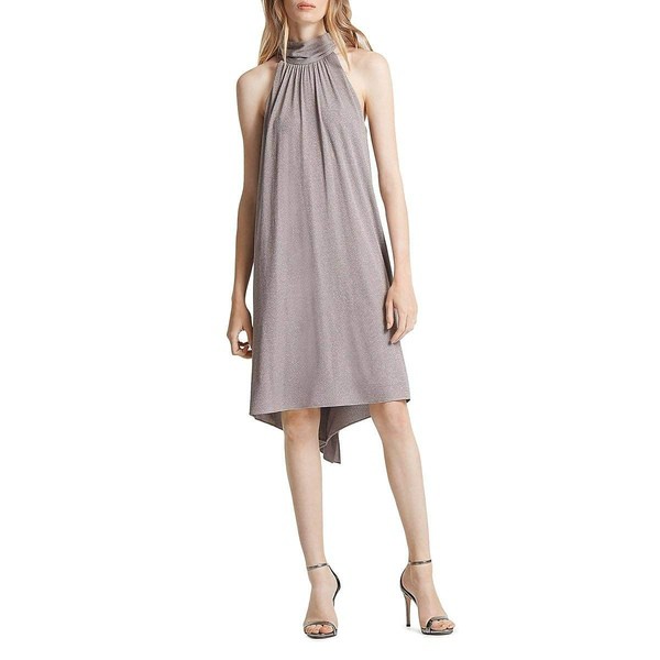 ホルストンヘリテイジ レディース ワンピース トップス Women's Sleeveless Mock Neck Metallic Jersey Dress Metallic Heather Blush