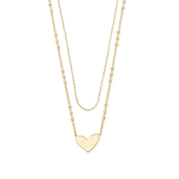 ケンドラスコット レディース ネックレス・チョーカー・ペンダントトップ アクセサリー Ari Heart Multistrand Necklace 18K Gold/Vermei