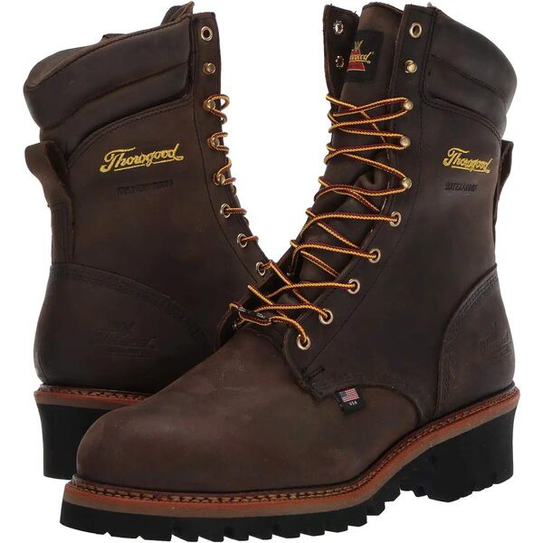 ソログッド メンズ ブーツ＆レインブーツ シューズ Logger Series - Waterproof Steel Toe 9" Brown