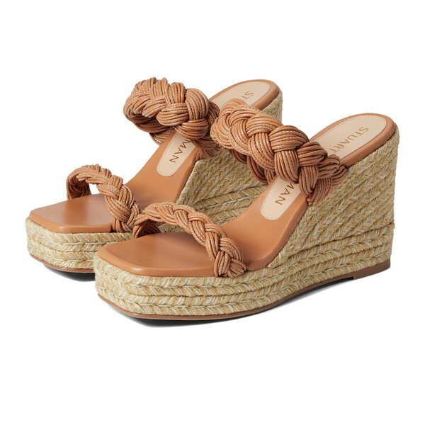 スチュアート ワイツマン レディース ヒール シューズ Braida Espadrille Sandal Tan