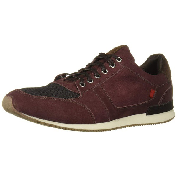 マークジョセフニューヨーク メンズ スニーカー シューズ Men's Leather Made in Brazil Luxury Fashion Trainer Sneaker Wine Nubuck