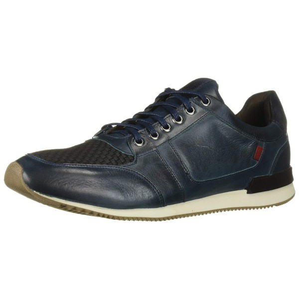 マークジョセフニューヨーク メンズ スニーカー シューズ Men's Leather Made in Brazil Luxury Fashion Trainer Sneaker Navy Nappa Sof