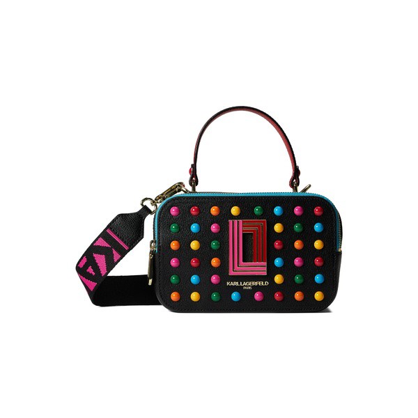 カールラガーフェルド レディース ハンドバッグ バッグ Simone Crossbody Black Multi