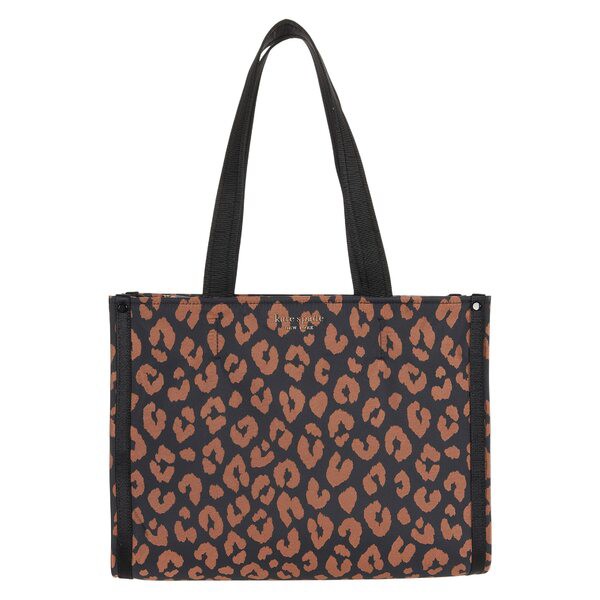 ケイト スペード レディース ハンドバッグ バッグ Sam Leopard Medium Tote Black Multi