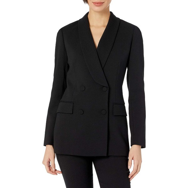 セオリー レディース コート アウター Women's Shawl Blazer Utility Wool Black