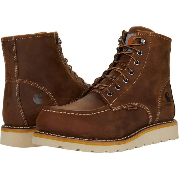 カーハート レディース ブーツ＆レインブーツ シューズ Wedge 6" Waterproof Steel Toe Light Brown