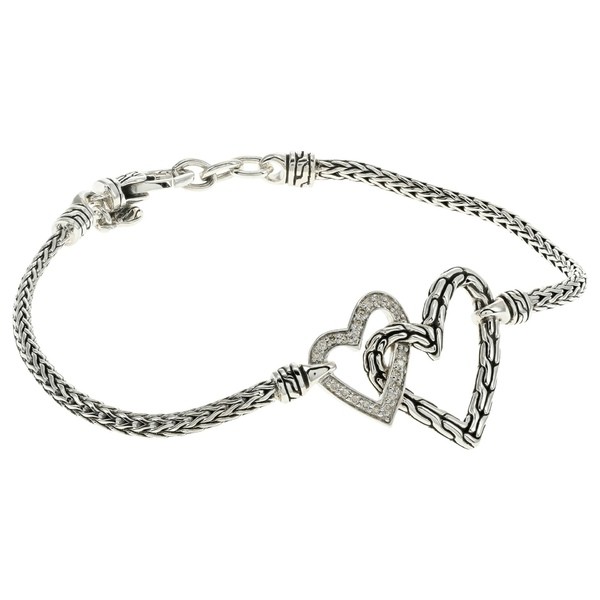 ジョン・ハーディー レディース ブレスレット・バングル・アンクレット アクセサリー Classic Chain Mad Love Diamond Pave Mini Chain B