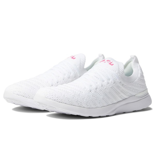 APL レディース スニーカー シューズ Techloom Wave White/Neon Pink