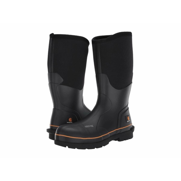 カーハート メンズ ブーツ＆レインブーツ シューズ 15" Waterproof Carbon Nano Comp Toe Rubber Boot Black