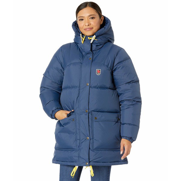 フェールラーベン レディース コート アウター Expedition Down Jacket Navy