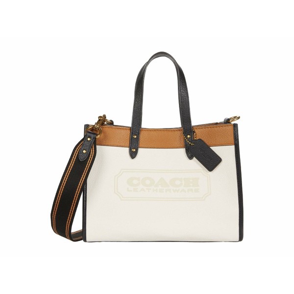 コーチ レディース ハンドバッグ バッグ Color-Block Coach Badge Field Tote 30 Chalk Multi