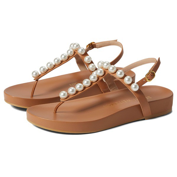 スチュアート ワイツマン レディース サンダル シューズ Goldie Pearl Summer Sandal Tan